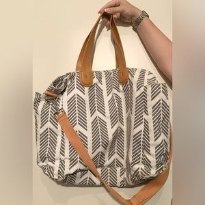 White & Gray Tote